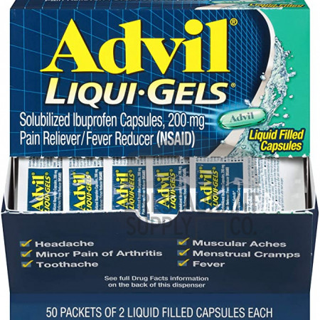 Advil Liqui-Gels Dispenser 50ct